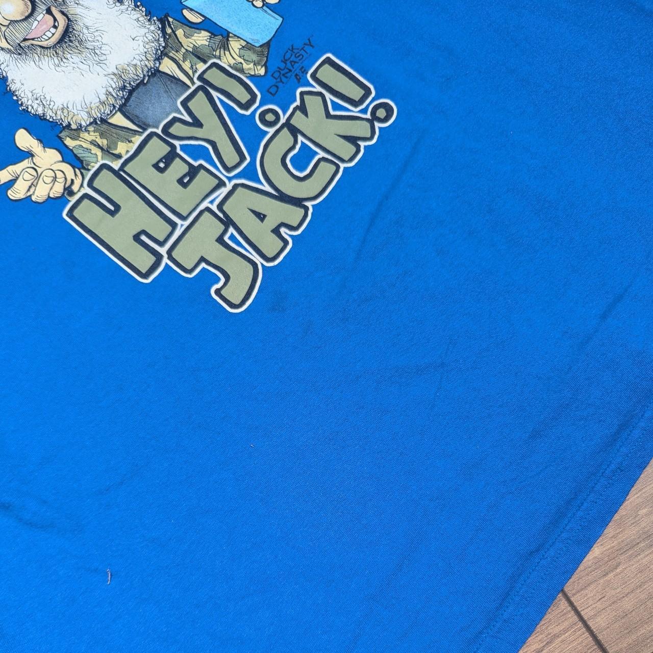 Blue Hey Jack Duck Dynasty Graphic T-Shirt Size 2XL