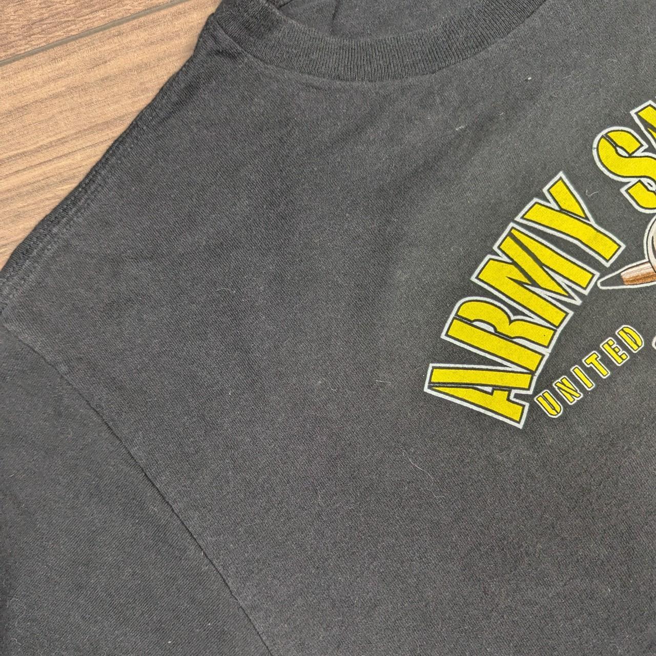 Black Vintage 2004 US Army Sniper Delta Pro Weight Graphic T-Shirt