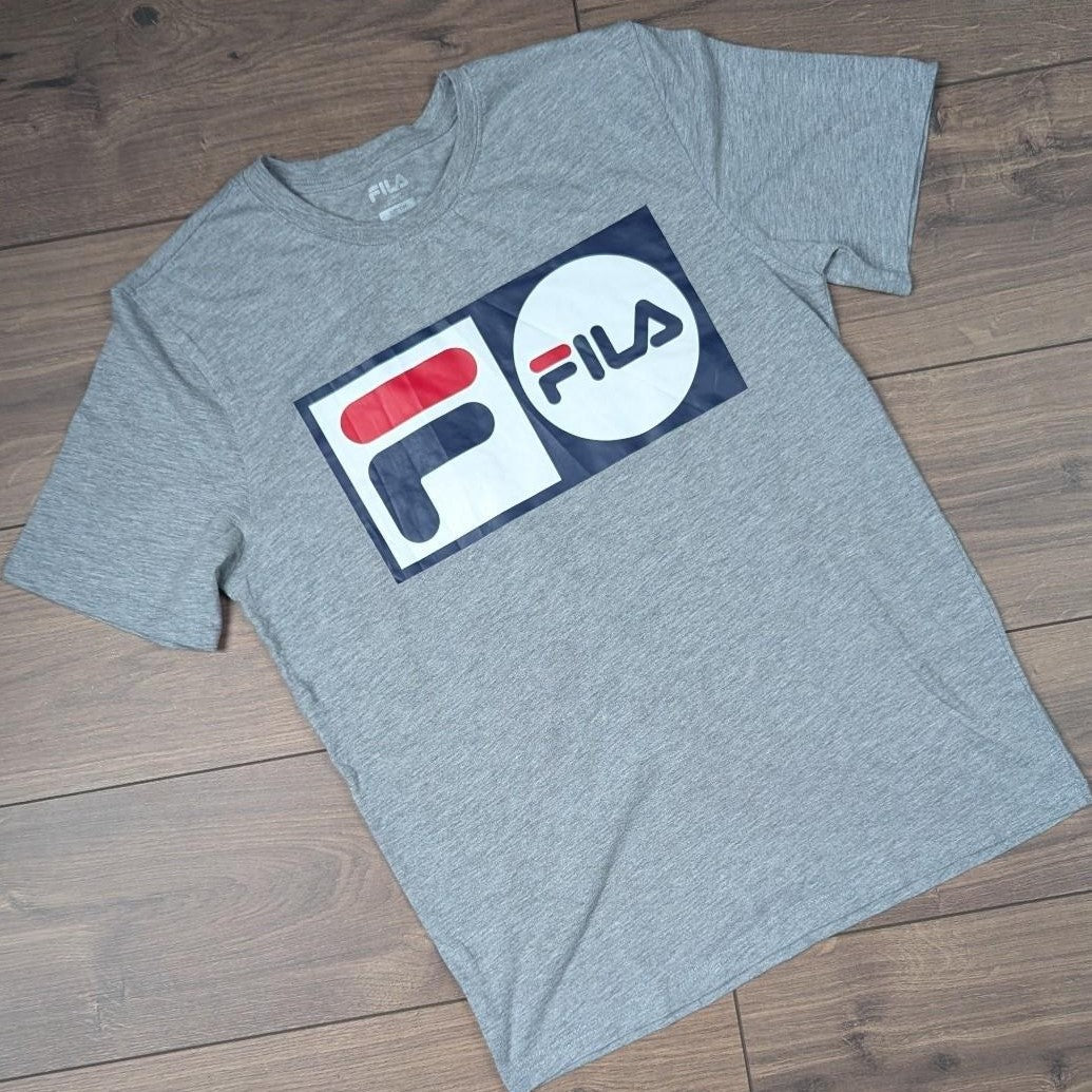 Grey Fila Graphic T-Shirt Size S