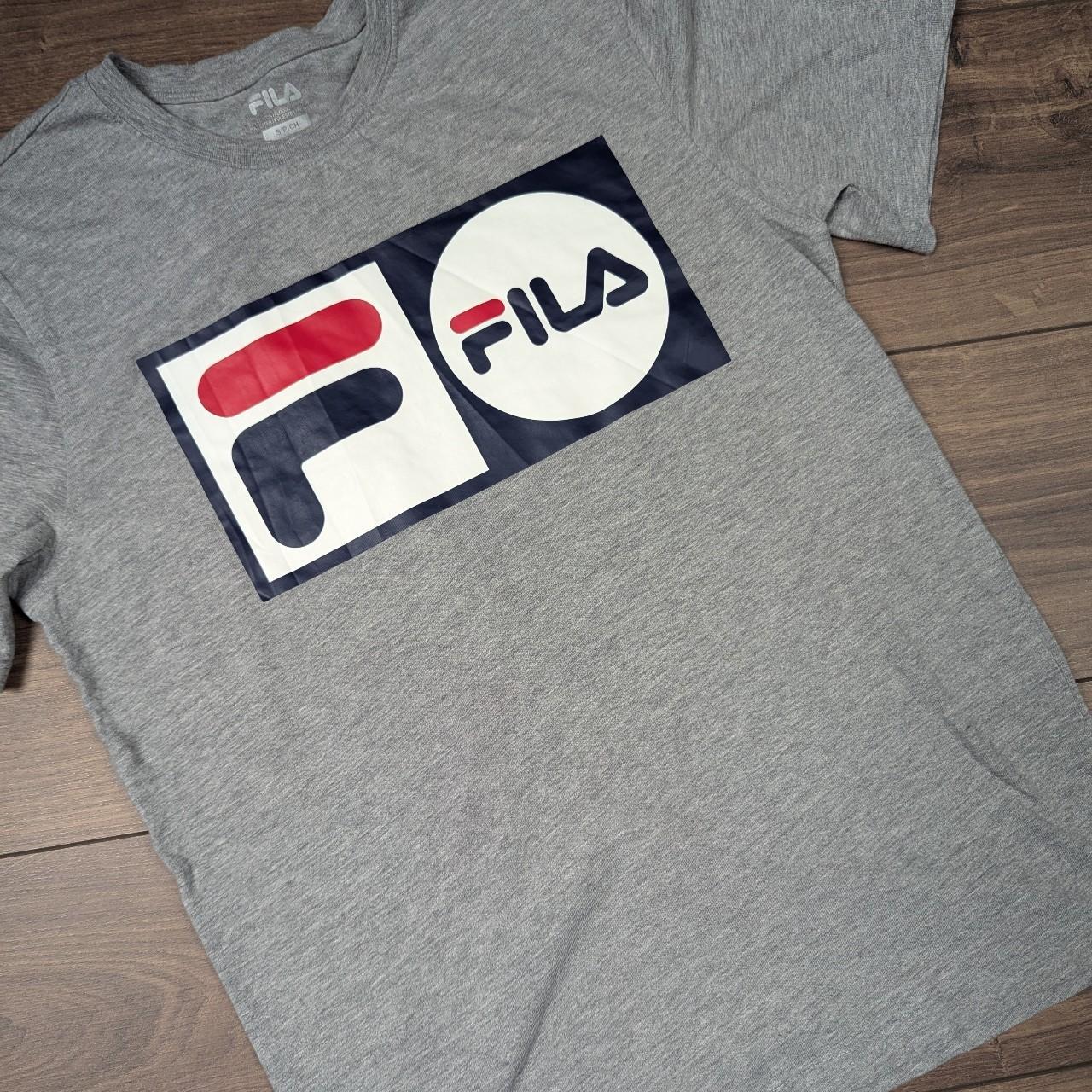 Grey Fila Graphic T-Shirt Size S