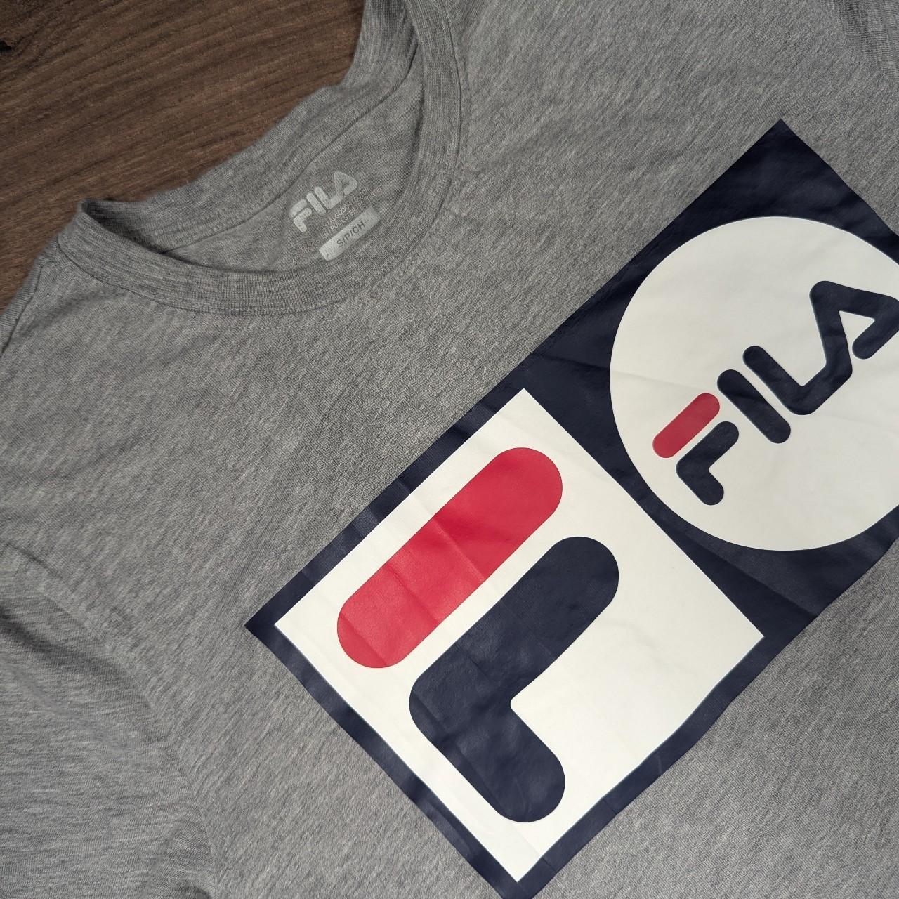 Grey Fila Graphic T-Shirt Size S