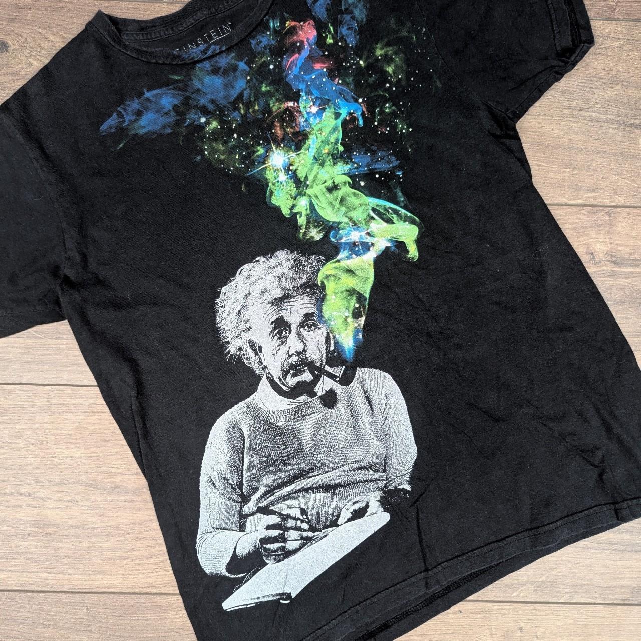 Einstein 00's Vintage Black Graphic T-Shirt Men's M
