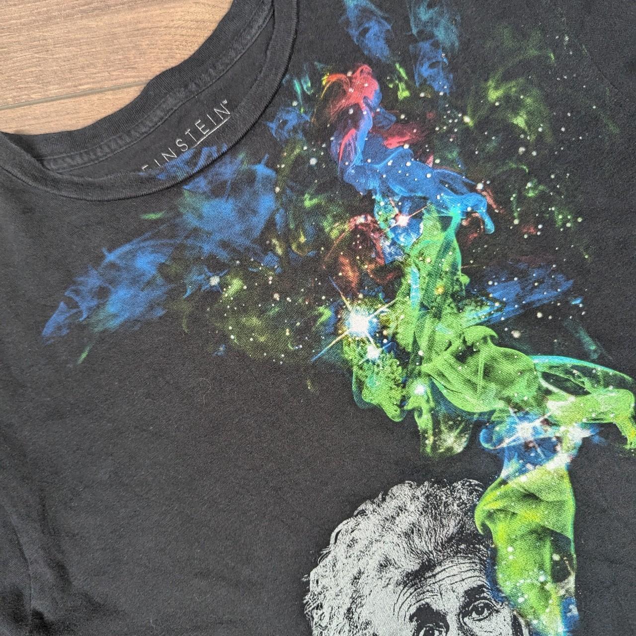 Einstein 00's Vintage Black Graphic T-Shirt Men's M