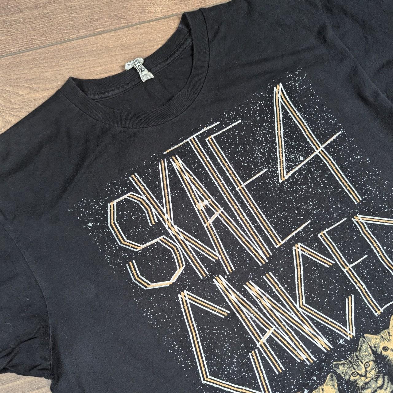 Skate 4 Cancer Single Stitch 00's Vintage Black Graphic T-Shirt Size M