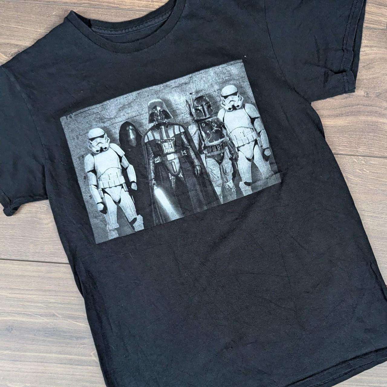 Vintage Black Star Wars Graphic T-Shirt Men's XS/S