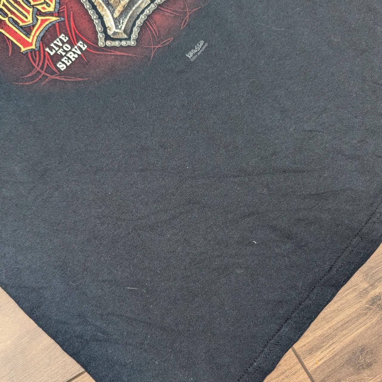 Black Vintage Cross Loyal to One Graphic T-Shirt Size L Y2K