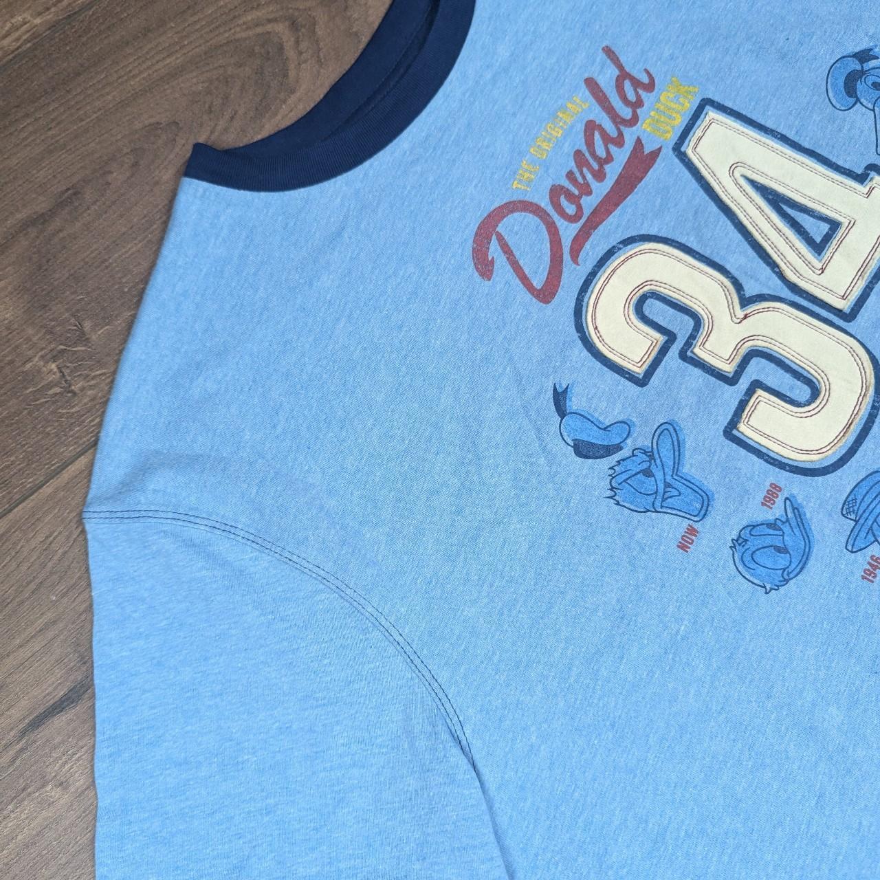 Disney Donald Duck Through the ages Blue Graphic T-Shirt Men's XL
