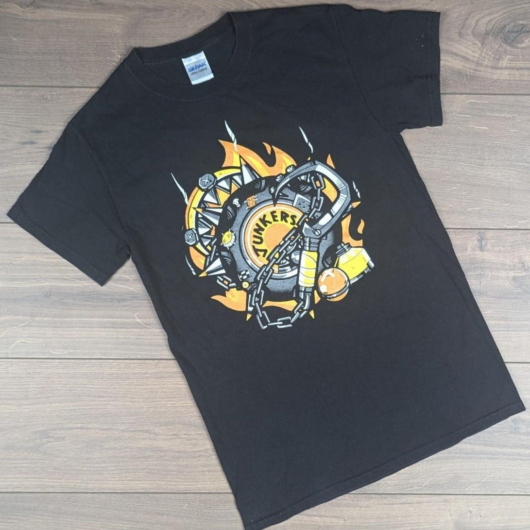 Junkers Vintage Black Metal Graphic T-Shirt Men's S