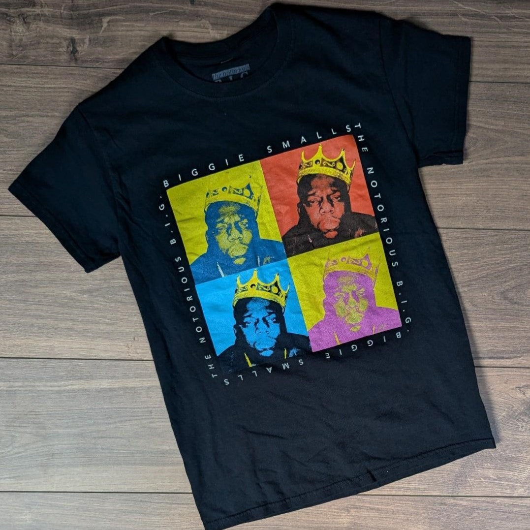 Black Vintage Biggie Smalls Graphic T-Shirt Women's S
