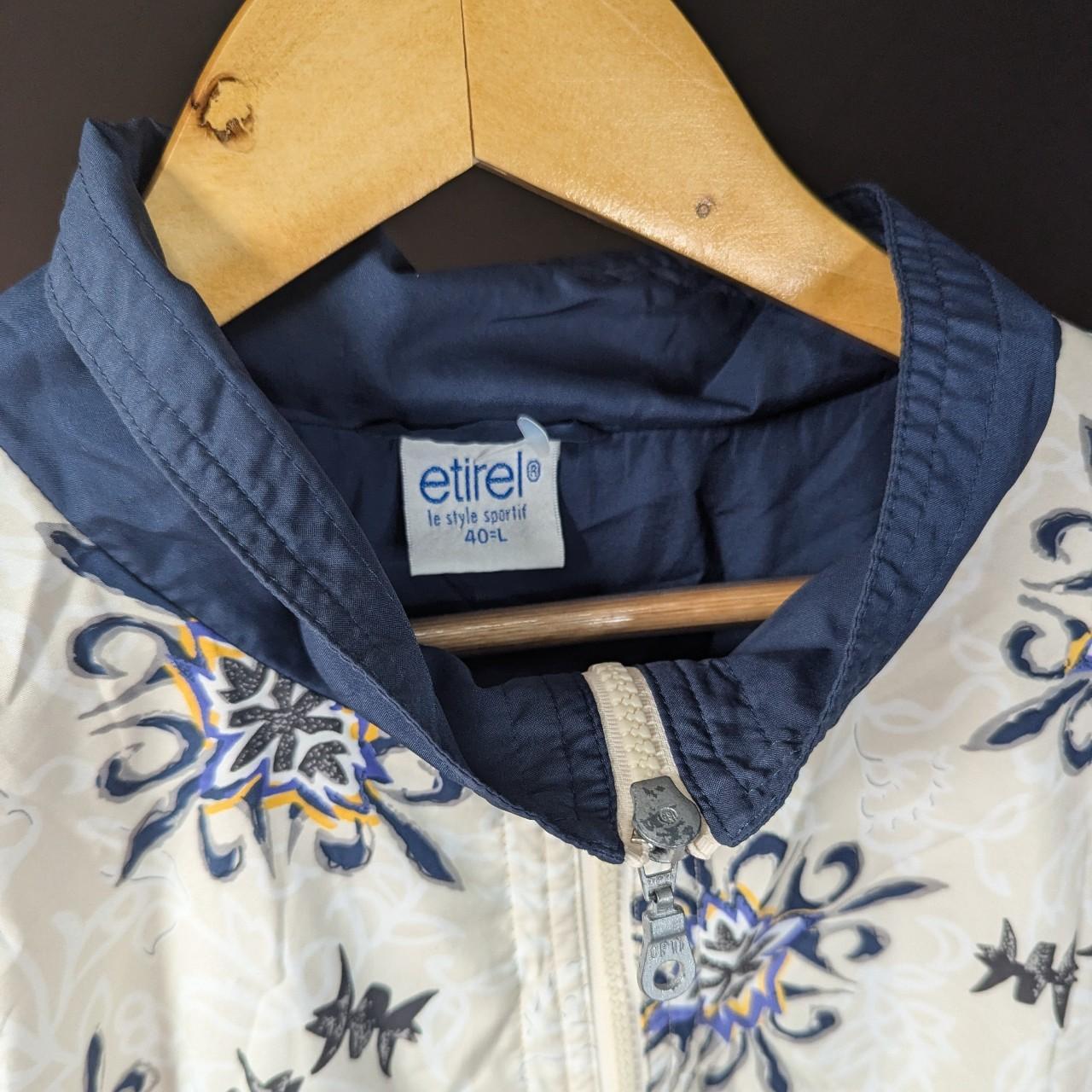 Unique Vintage 90's Etirel Pattern Oversized Baggy Windbreaker Jacket Size L