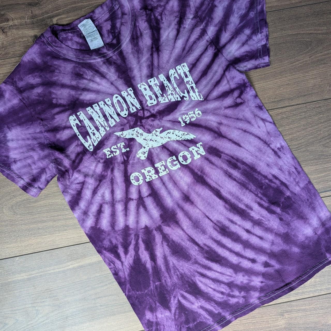 00'S Vintage Purple Tie Dye Graphic T-Shirt Women's S