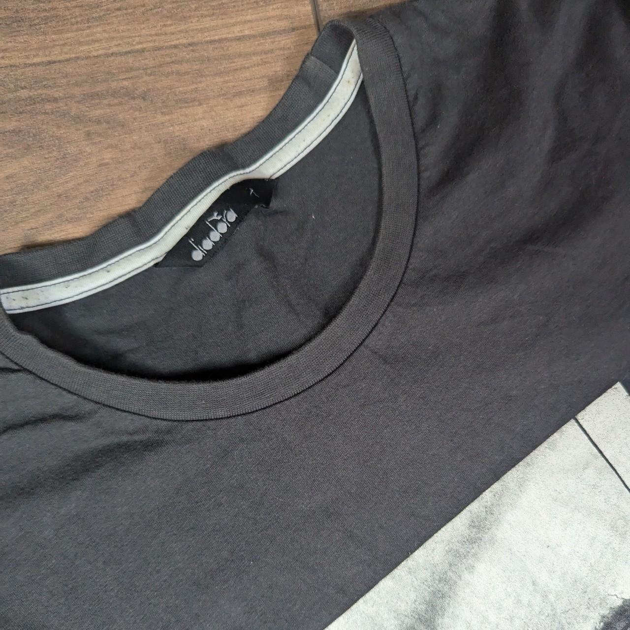 Diadora Black Attack the Net Graphic T-Shirt Size L