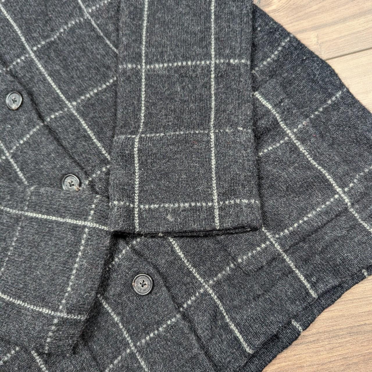 Vintage Lauren Ralph Lauren Petite 100% Lamb's Wool Check Cardigan Women's S