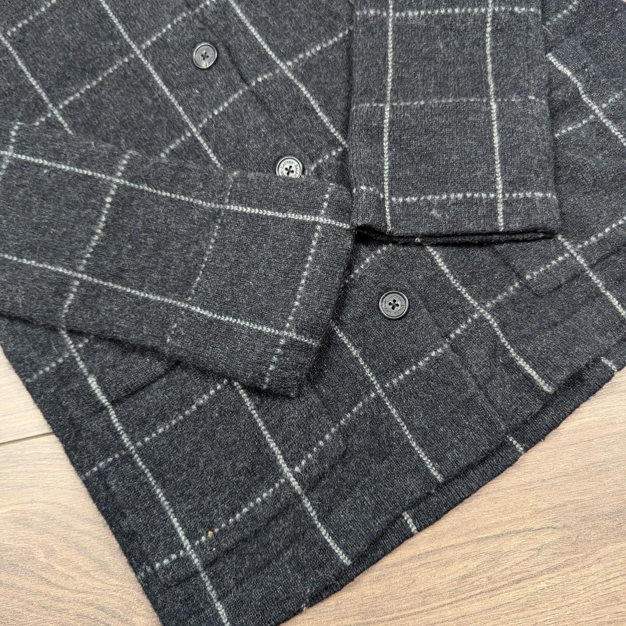 Vintage Lauren Ralph Lauren Petite 100% Lamb's Wool Check Cardigan Women's S