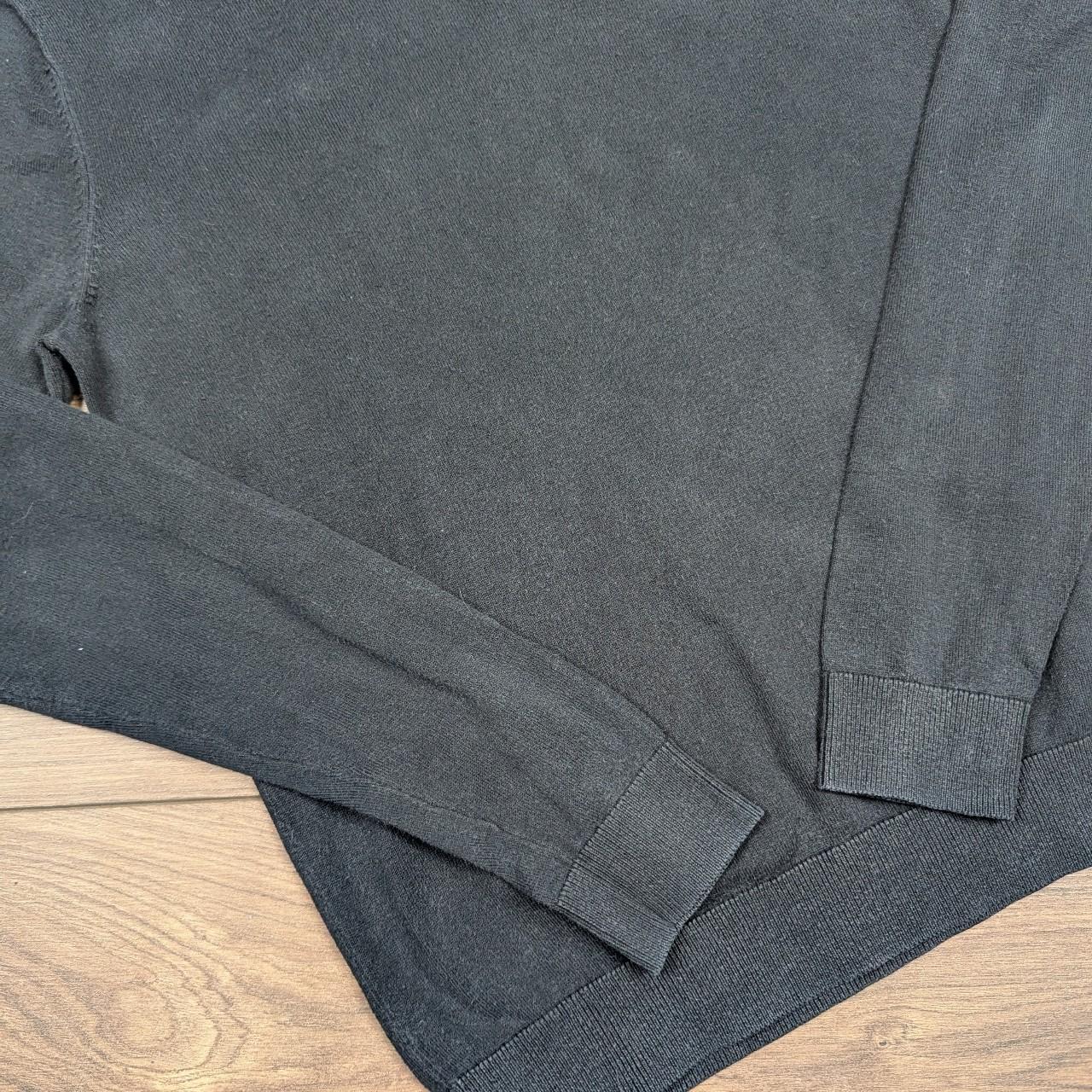 Vintage Y2K 00's Tommy Hilfiger Denim V-Neck Black Jumper Men's XS