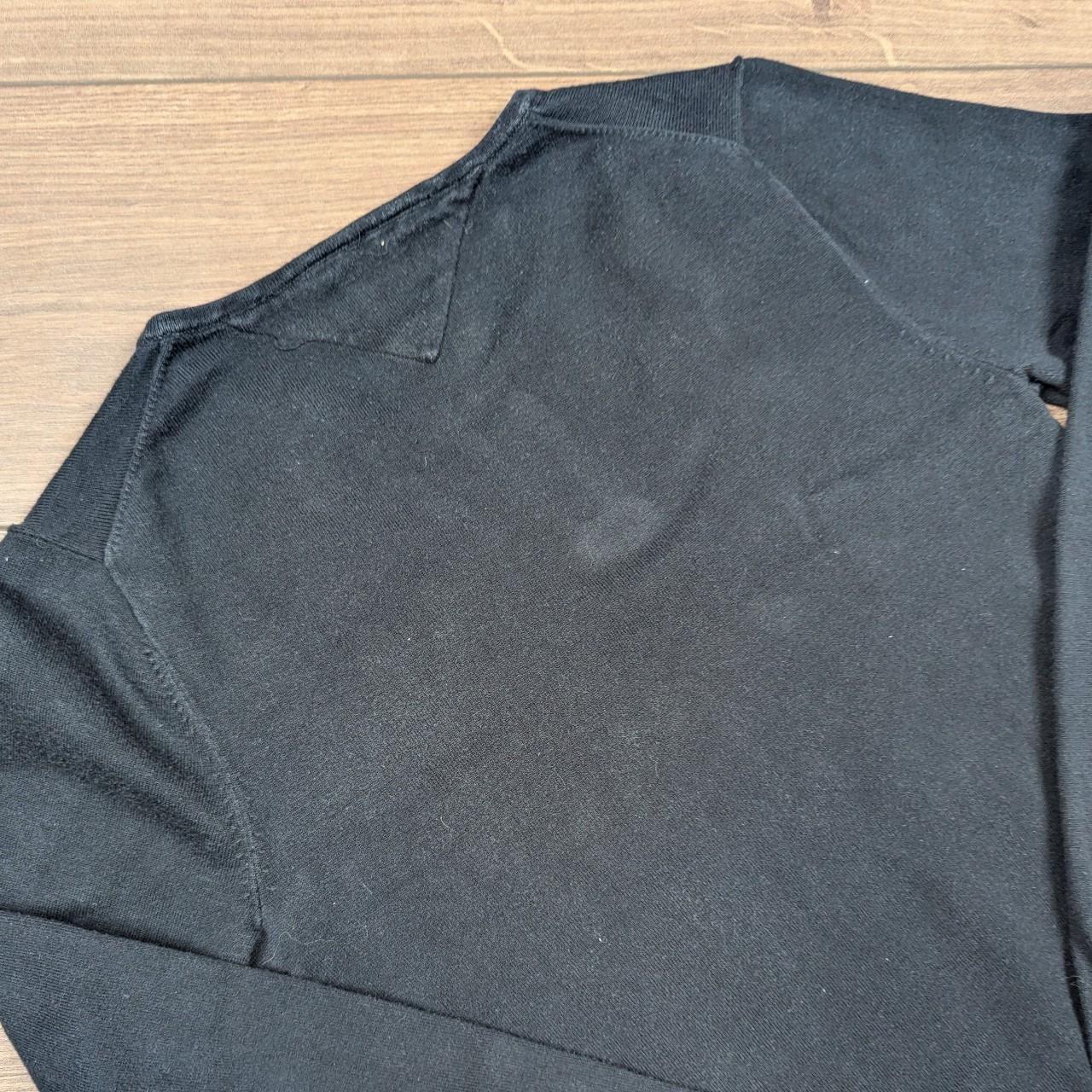 Vintage Y2K 00's Tommy Hilfiger Denim V-Neck Black Jumper Men's XS