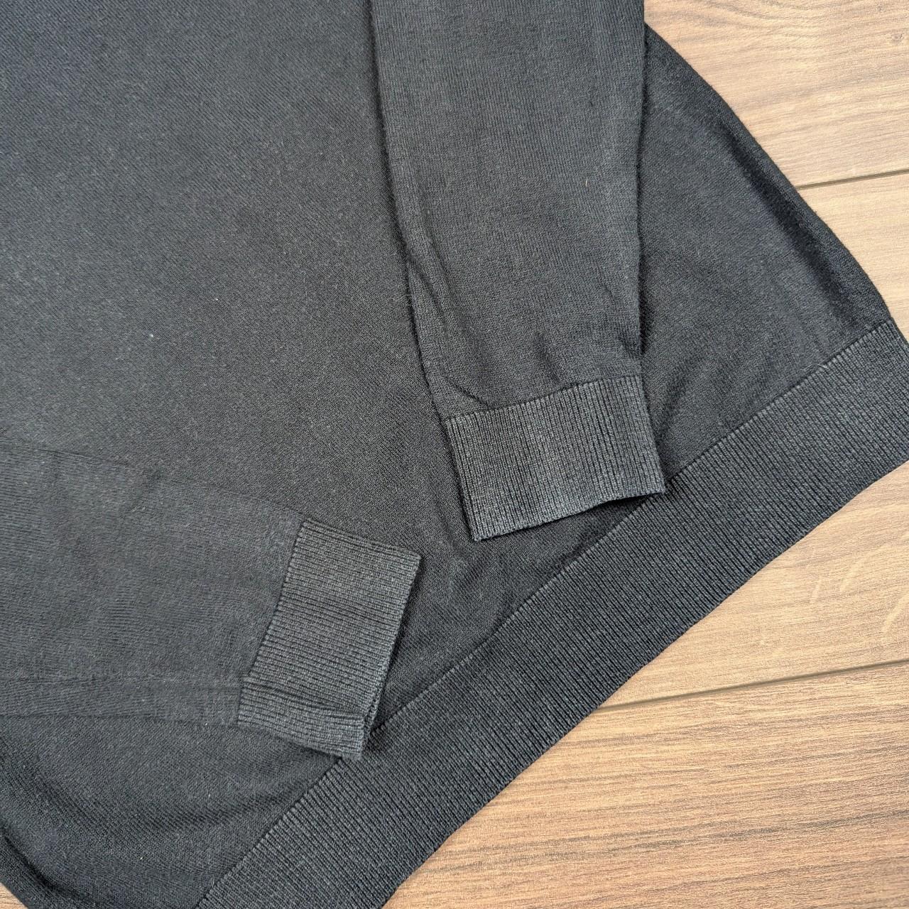 Vintage Y2K 00's Tommy Hilfiger Denim V-Neck Black Jumper Men's XS