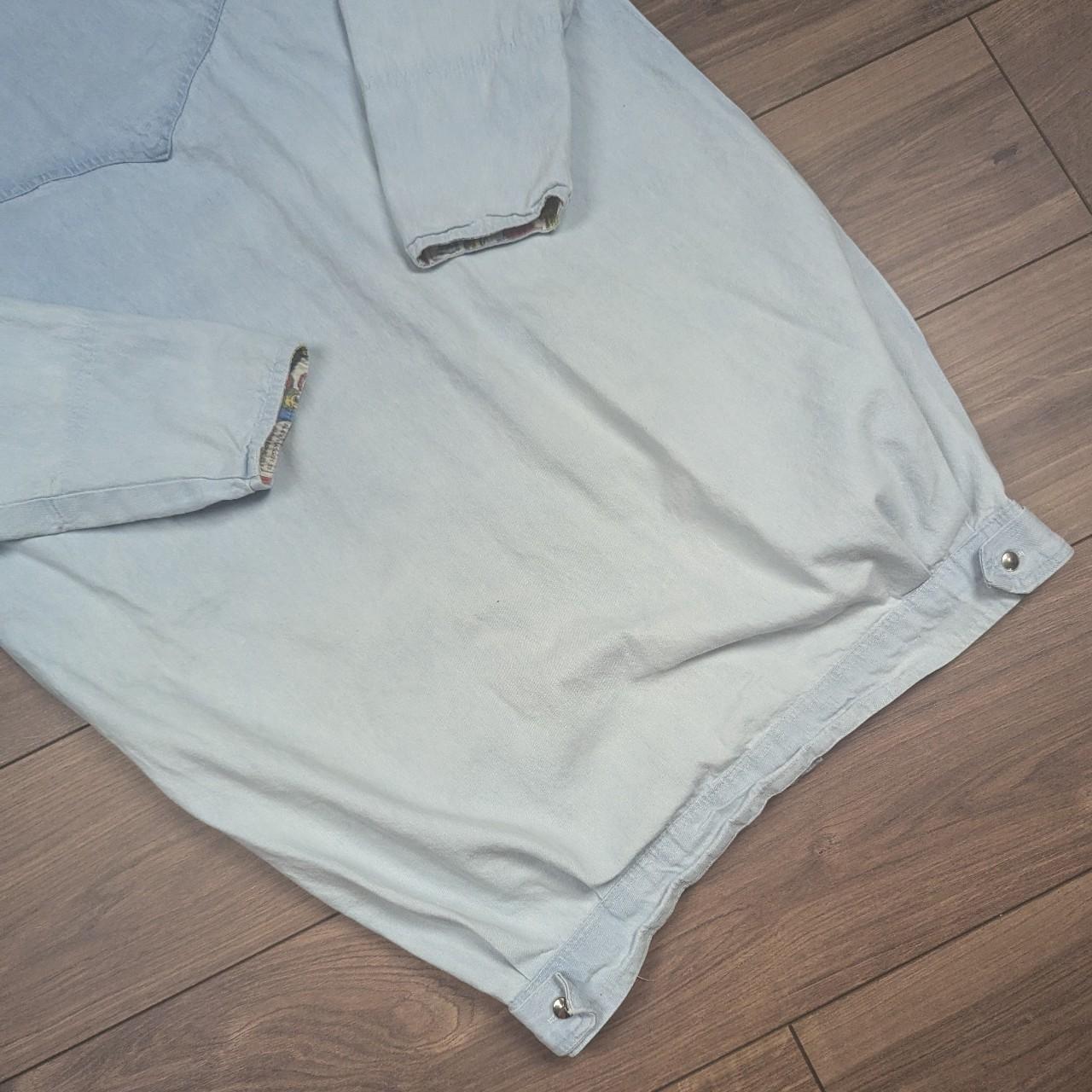 Vintage Oxford Street Paris Long Cocoon Pop Art Long Denim Jacket Made in France