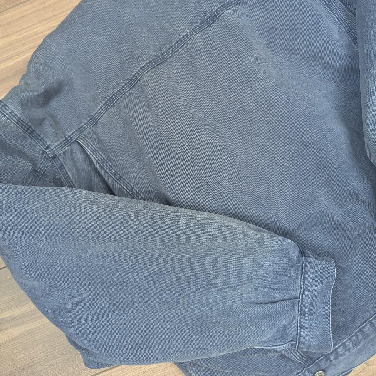 Vintage Diesel Blue Heavy Lined Denim Bomber Trucker Jacket Made in Italy XL