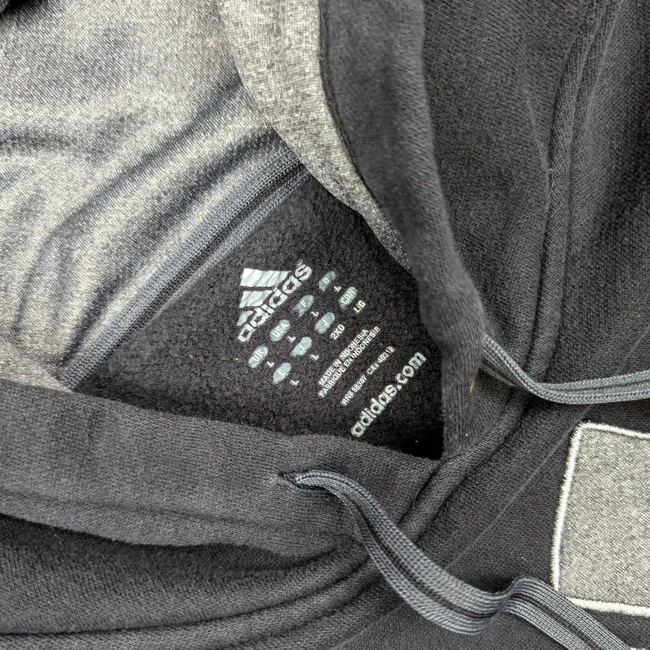 Black Adidas Spellout Hoodie Size L