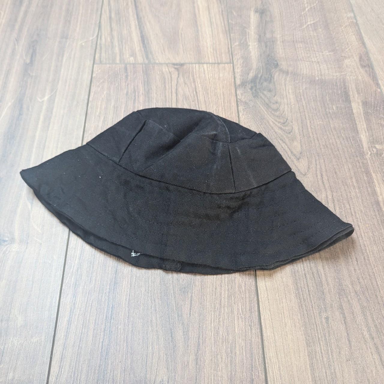Black Denim Purple Sequin Women's Bucket Hat One Size