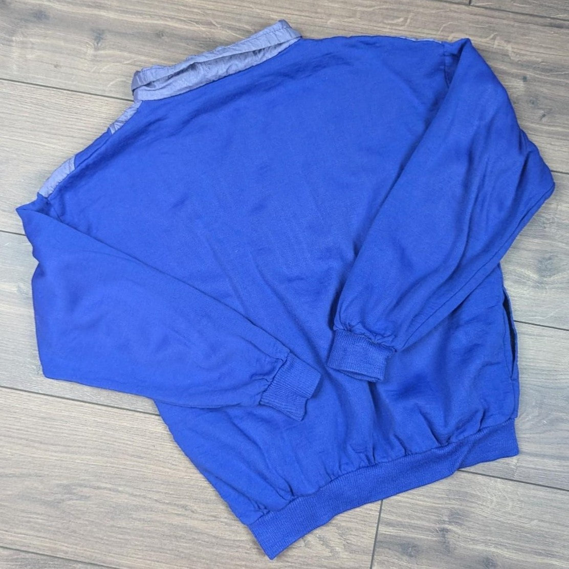 Vintage 1980's Retro Purple Quarter Zip Sweatshirt Jumper