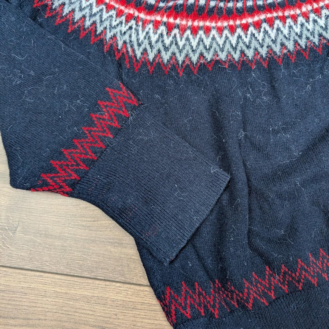 Tommy Hilfiger Vintage 90's Red & Navy Blue Mohair Style Jumper Women's 3XL