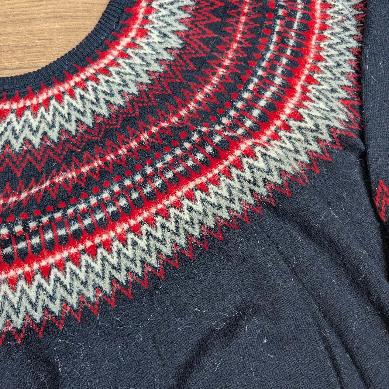 Tommy Hilfiger Vintage 90's Red & Navy Blue Mohair Style Jumper Women's 3XL