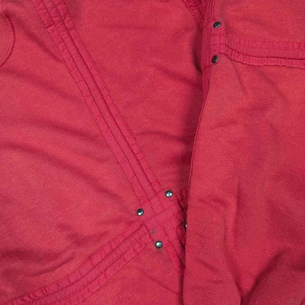 Vintage 1980's Red Stud Detail Sweatshirt Jumper