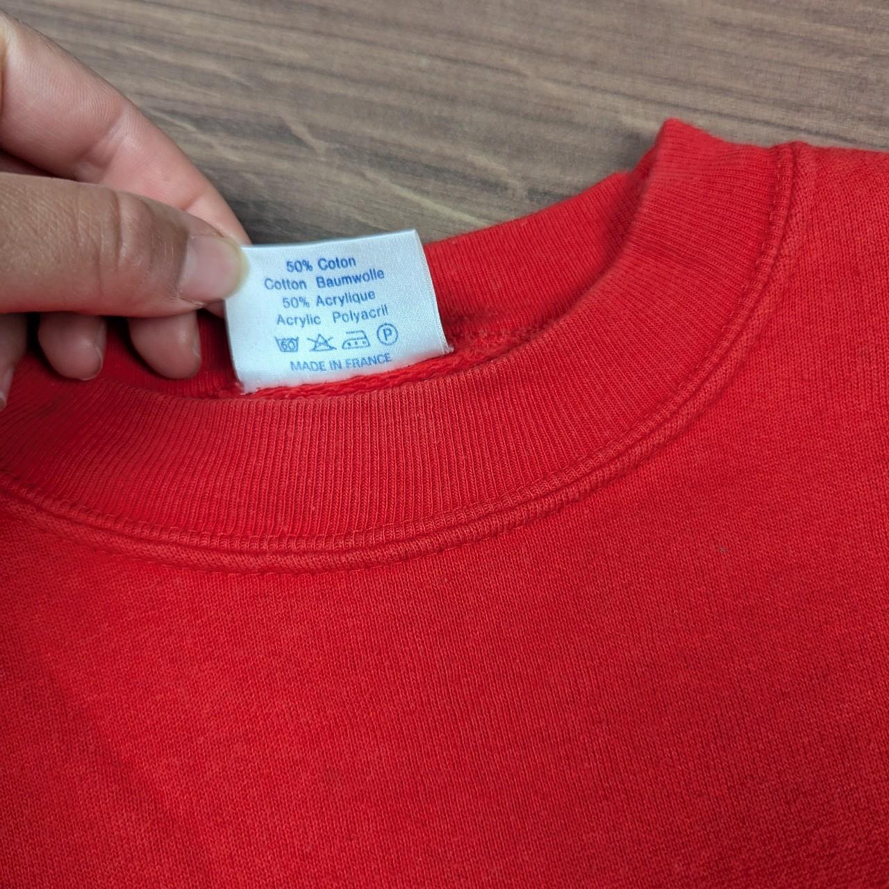 Vintage 1980's Latin Red Graphic Sweatshirt Jumper