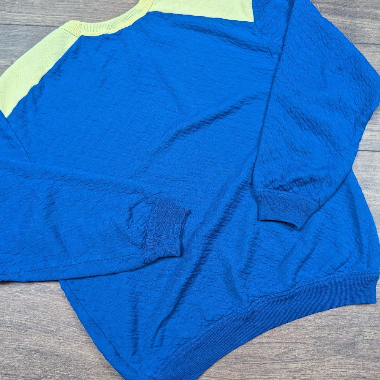 Vintage 1980's Blue/Yellow NASA APOLLO Graphic Sweatshirt Jumper