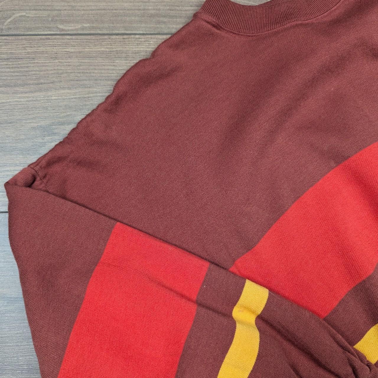 Vintage 70's Striped Orange Jumper Sweatshirt Sweater