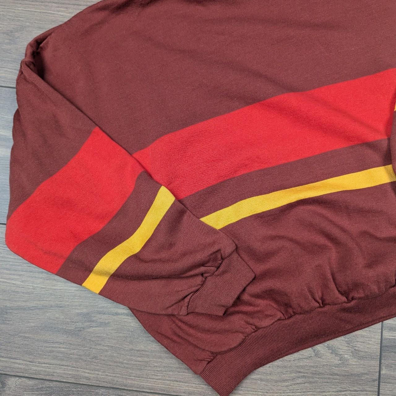 Vintage 70's Striped Orange Jumper Sweatshirt Sweater