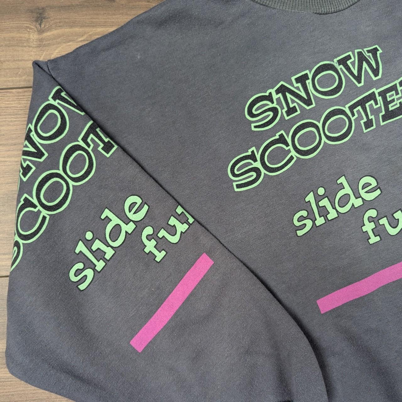Vintage 1980's Grey Ski Graphic Sweatshirt Jumper