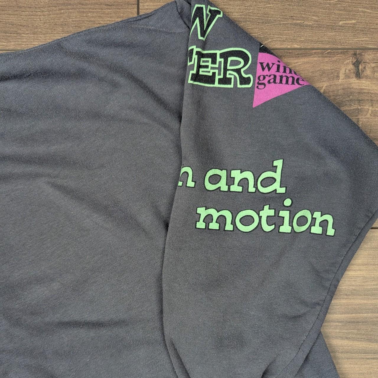 Vintage 1980's Grey Ski Graphic Sweatshirt Jumper