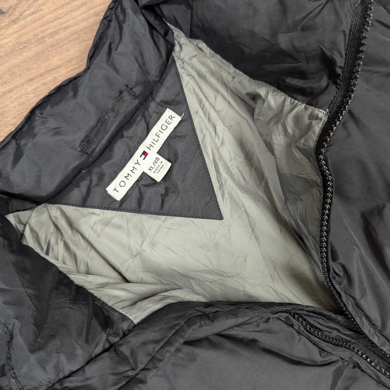 Black Tommy Hilfiger 00's Vintage Y2K Thick Down Feather Puffer Jacket Coat XL