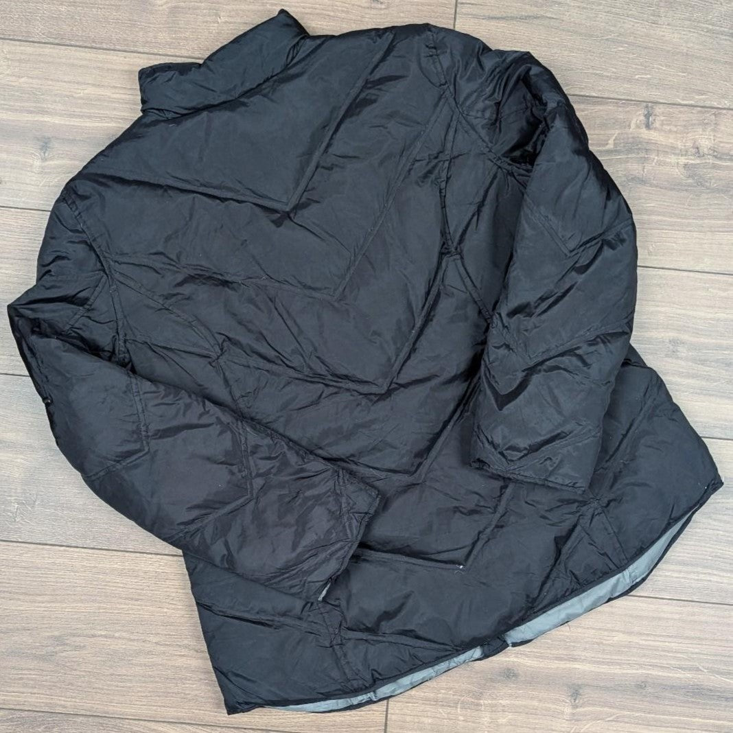 Black Tommy Hilfiger 00's Vintage Y2K Thick Down Feather Puffer Jacket Coat XL