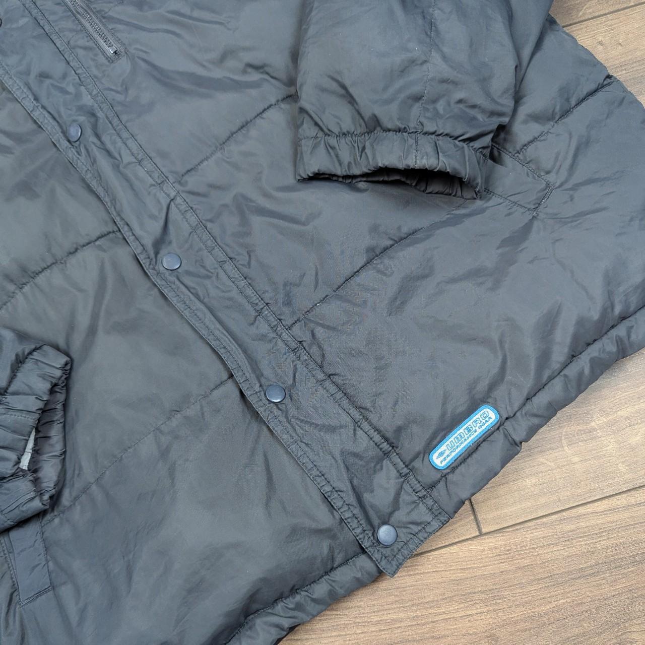 90's Vintage Grey Umbro Performance Gear Puffer Jacket Coat Men's 2XL