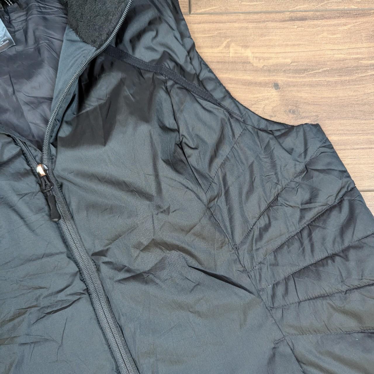 Vintage Black Champion Women's Puffer Gilet Jacket Size L/UK 12