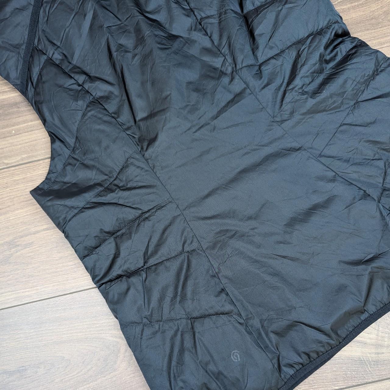 Vintage Black Champion Women's Puffer Gilet Jacket Size L/UK 12