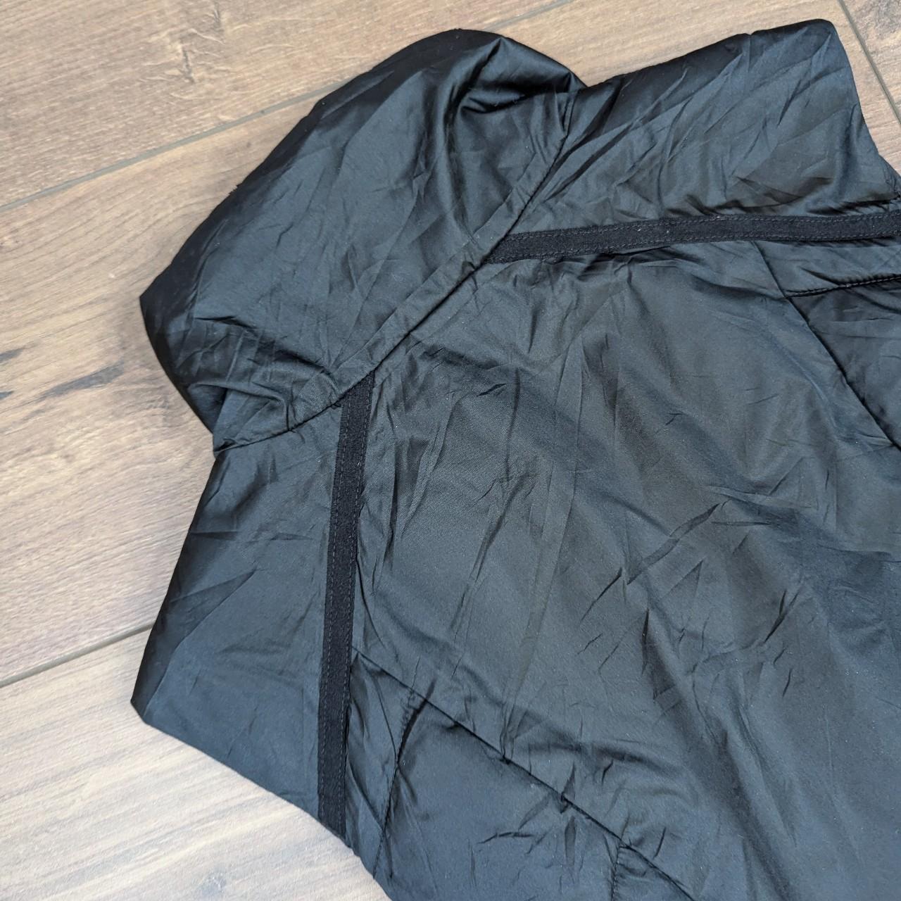 Vintage Black Champion Women's Puffer Gilet Jacket Size L/UK 12