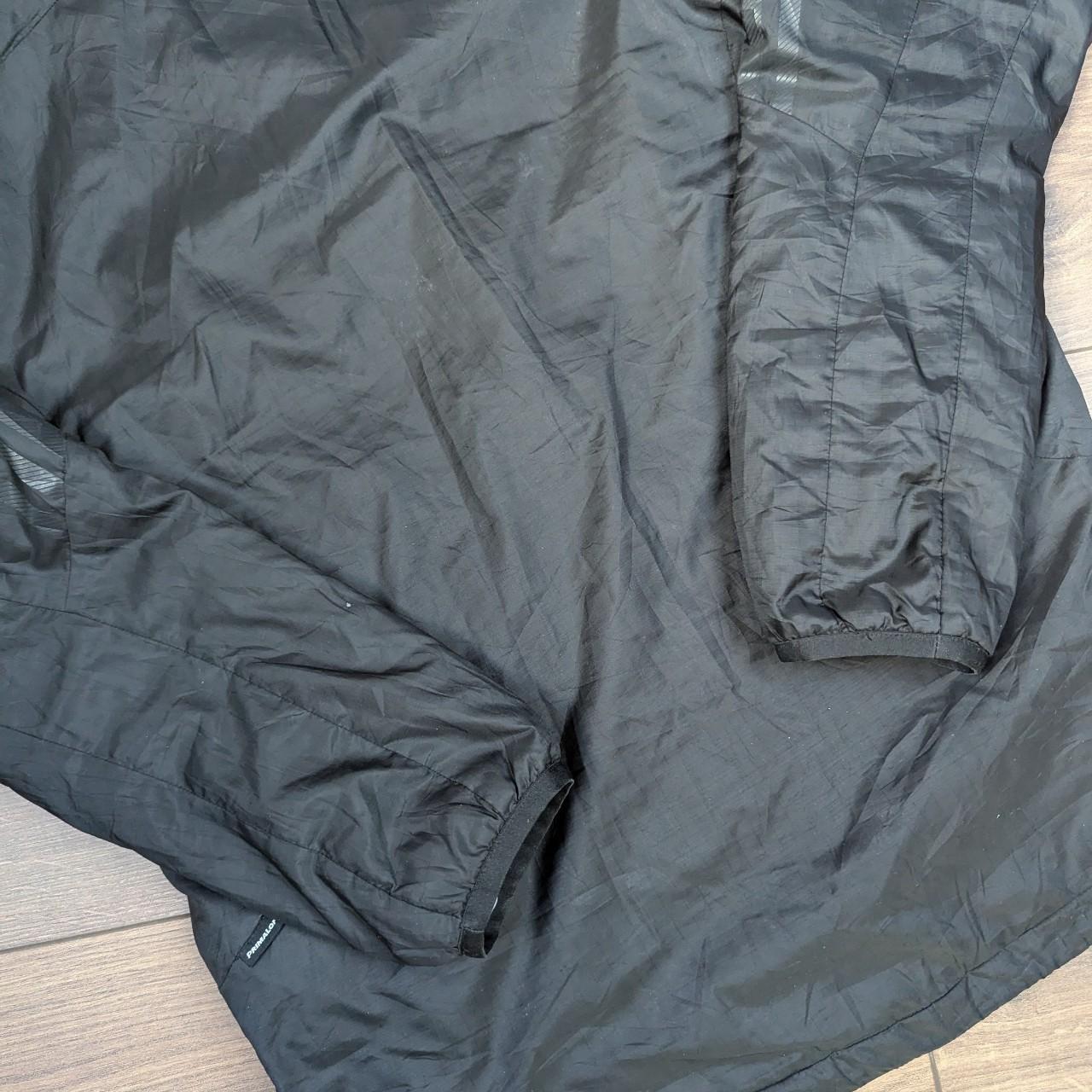 Black Adidas Primaloft Drawstring Puffer Jacket Coat Women's M