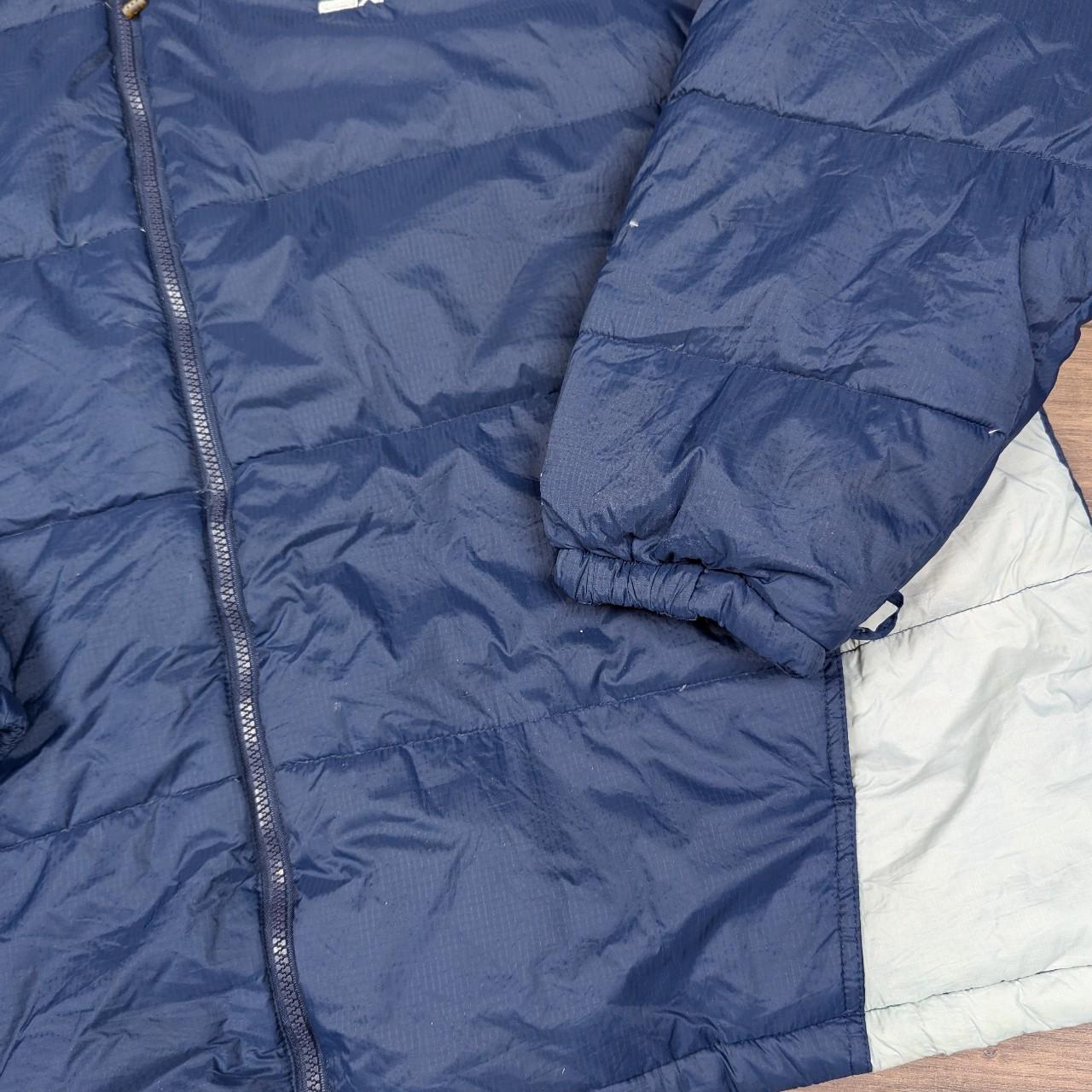 Vintage Starter Navy Blue Feather Down Puffer Jacket Coat Men's 2XL