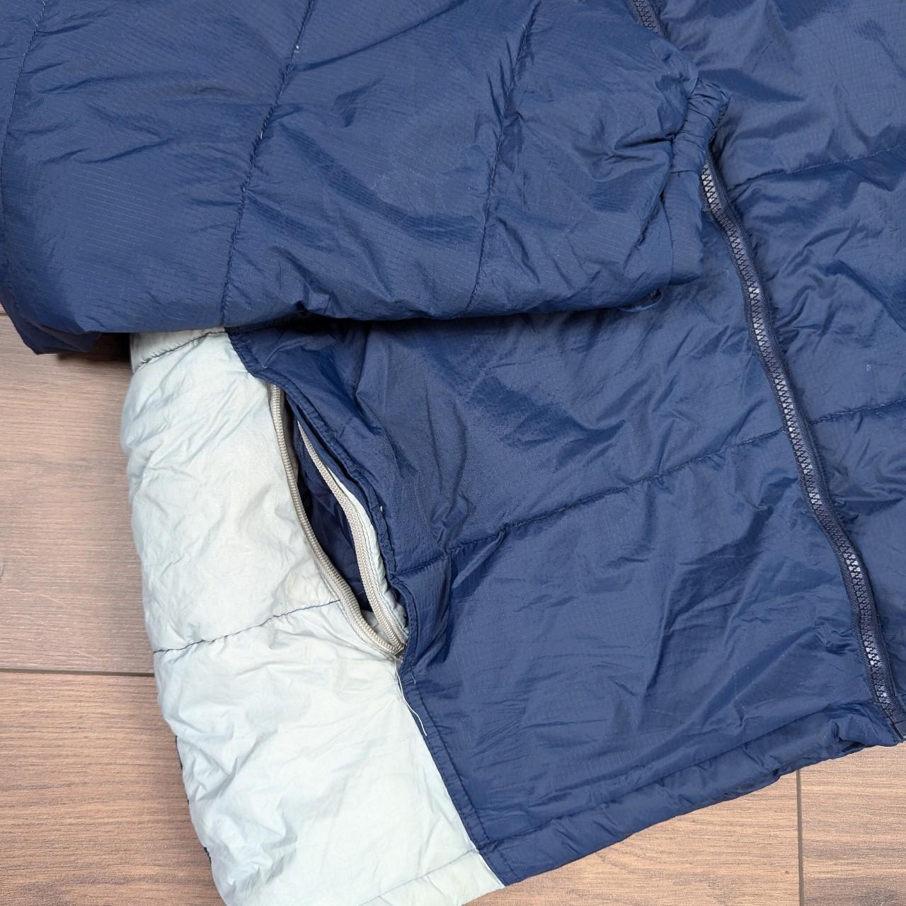 Vintage Starter Navy Blue Feather Down Puffer Jacket Coat Men's 2XL