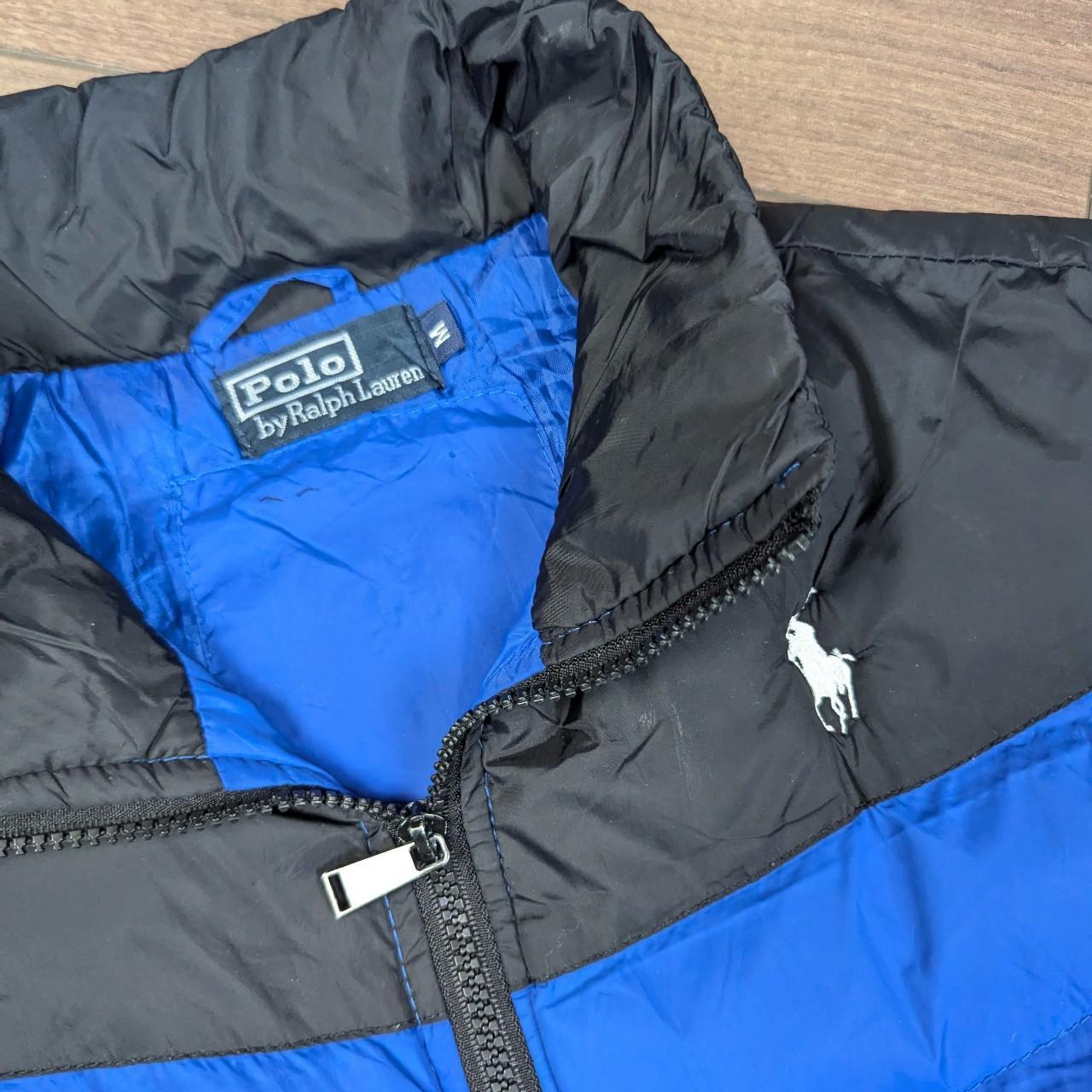 Vintage 90's Polo Ralph Lauren Blue/Black Puffer Gilet Bodywarmer Men's M