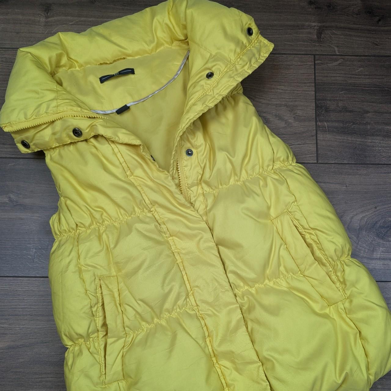 Gap Vintage 00's y2k Yellow Down Puffer Gilet Bodywarmer Women's M