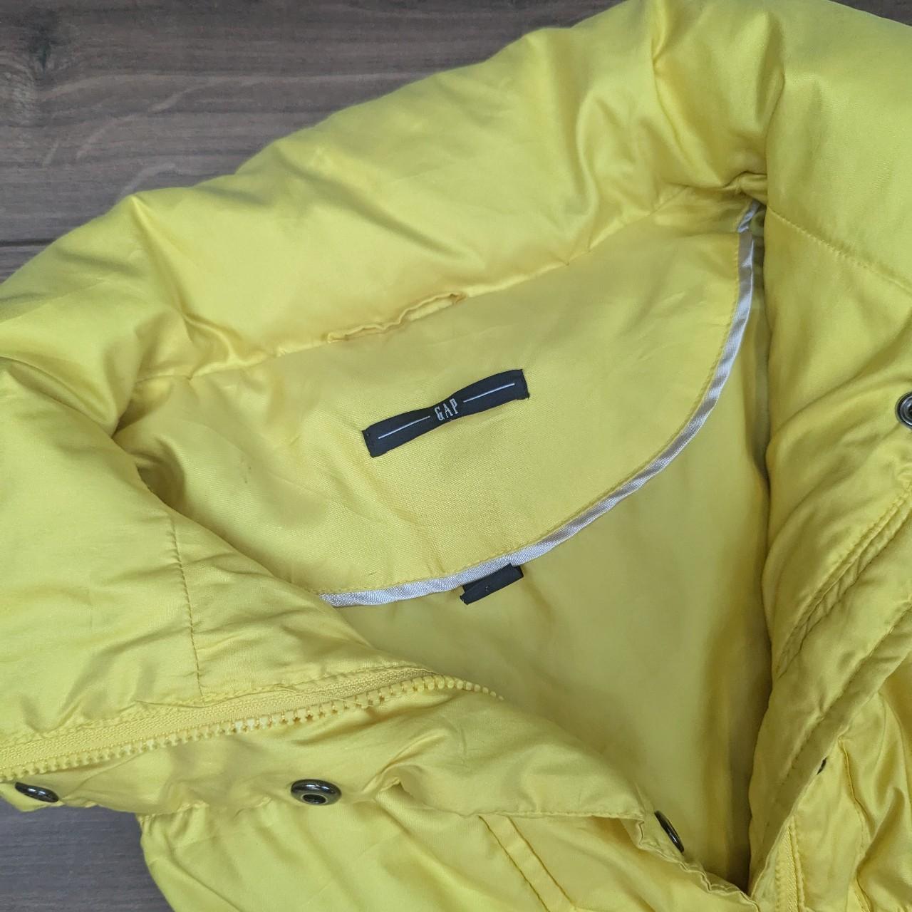 Gap Vintage 00's y2k Yellow Down Puffer Gilet Bodywarmer Women's M