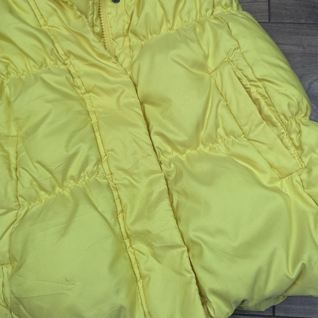 Gap Vintage 00's y2k Yellow Down Puffer Gilet Bodywarmer Women's M