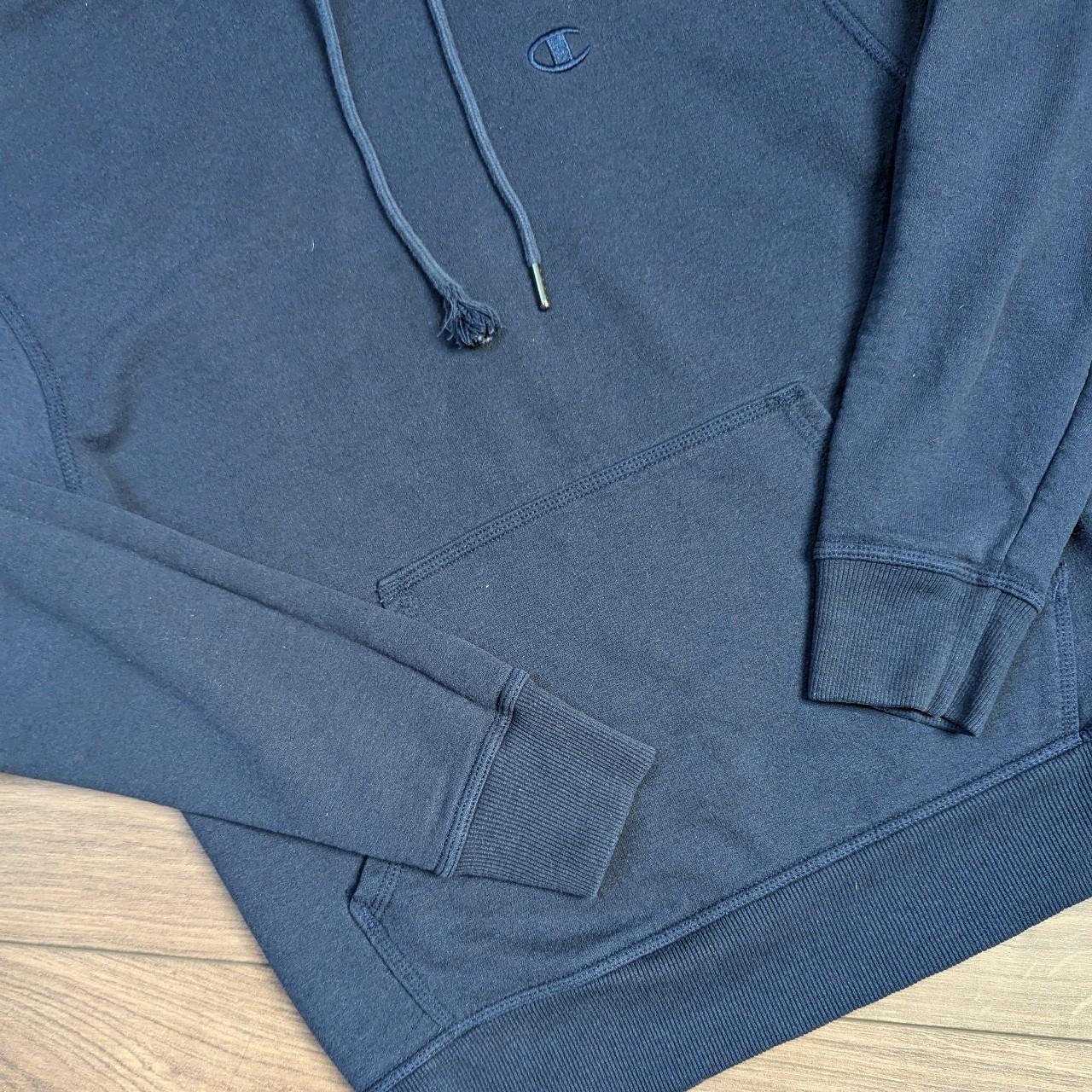 Navy Vintage Champion Logo Hoodie Men's S