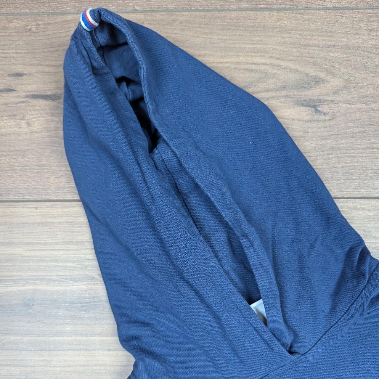 Navy Blue Champion Lightweight Cotton Hoodie Size L